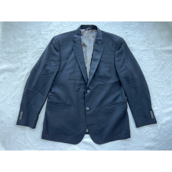 SAKS FIFTH AVENUE‎ Ermenegildo Zegna Grey Wool Blazer Suit Jacket Men's Size 44